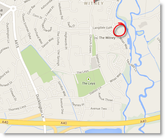 A map of our training location